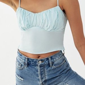 💗NWOT - L.A HEART for PACSUN cropped top. Light blue